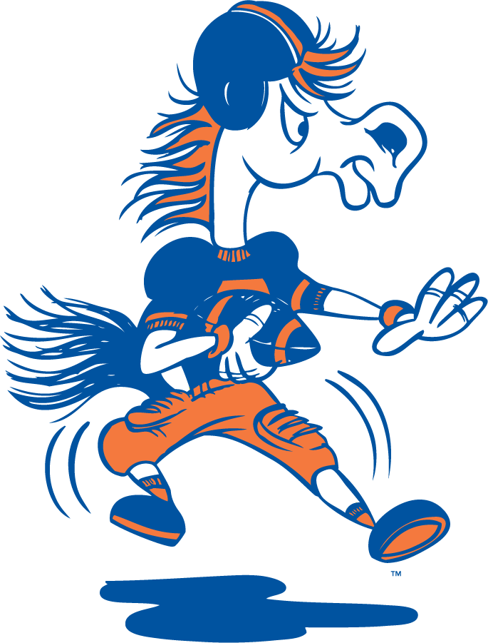 Boise State Broncos 1968-1983 Mascot Logo iron on transfers for T-shirts